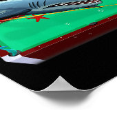 Billard Billard 8 9 Ball Straight Carom Snook Poster (Ecke)