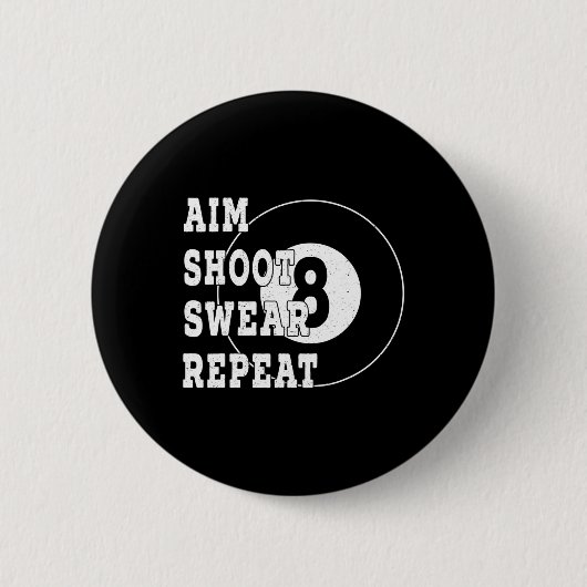 Billard Billard 8 Aight Ball Retro Snooker Tisch Button (Vorderseite)