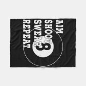 Billard Billard 8 Aight Ball Retro Snooker Tisch Fleecedecke (Vorderseite (Horizontal))