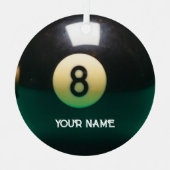 Billard Billard Aight Ball Personalisiert Ornament Aus Metall (Vorderseite)