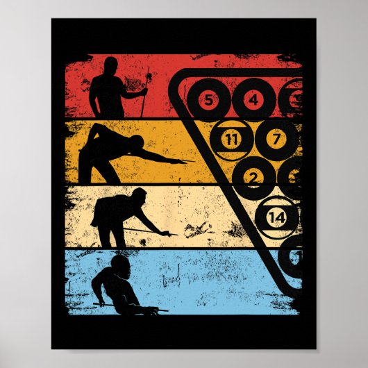 Billard Billard Billard Billard Billard 8- Poster (Vorne)