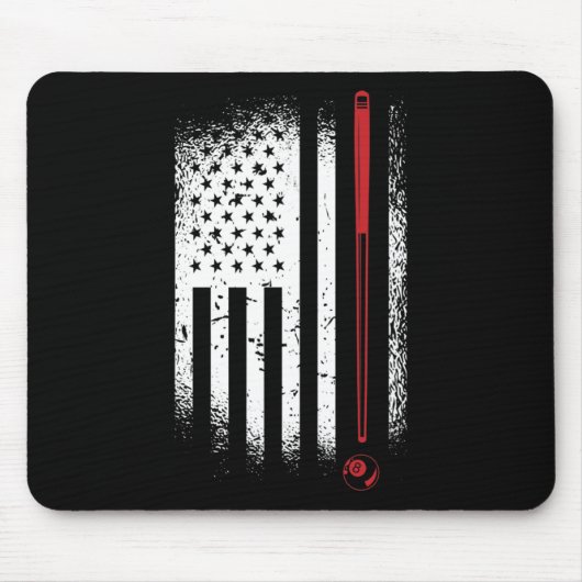 Billard Billard Billard Billard Billard Cue 8-l Mousepad (Vorne)