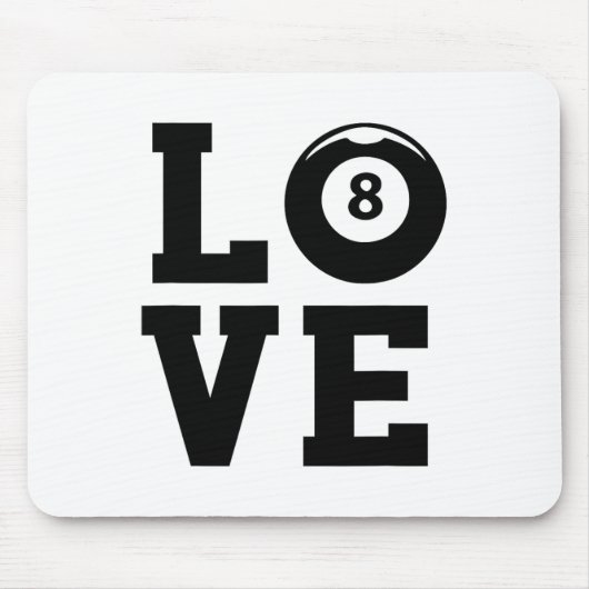 Billard Billard Billard Billard Billard Liebe Graf Mousepad (Vorne)