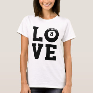 Billard Billard Billard Billard Billard Liebe Graf T-Shirt