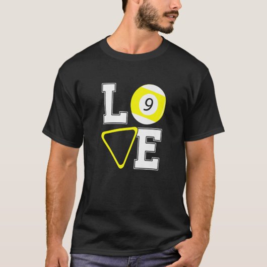 Billard Billard Billard Billard Billard Liebe Graf T-Shirt (Vorderseite)