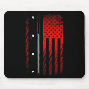 Billard Billard Billard Billard Billard - Schwarz Mousepad