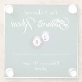 Billard Billard Billard Billardtisch - Bar Glasuntersetzer (Rückseite)