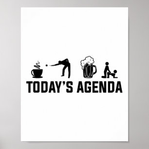 Billard Billard Billard - Die Agenda Billiards Poster
