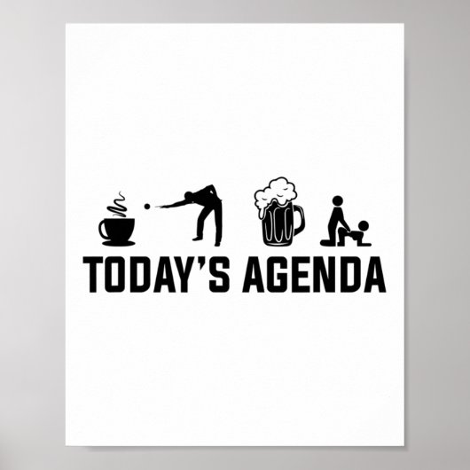 Billard Billard Billard - Die Agenda Billiards Poster (Vorne)