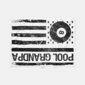 Billard Billard Billard Flag Oper American USA Fleecedecke (Vorderseite (Horizontal))