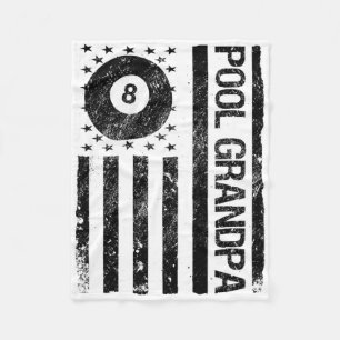 Billard Billard Billard Flag Oper American USA Fleecedecke
