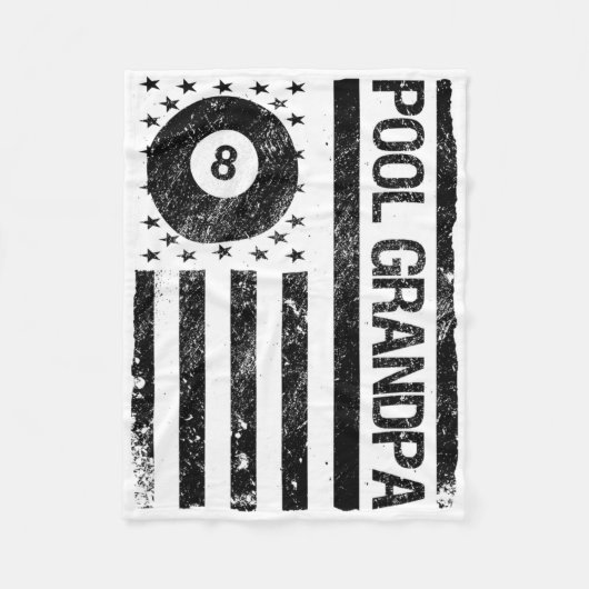 Billard Billard Billard Flag Oper American USA Fleecedecke (Vorderseite)