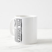 Billard Billard Billard Flag Oper American USA Kaffeetasse (Vorderseite Links)