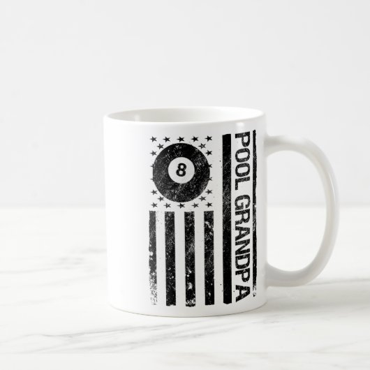 Billard Billard Billard Flag Oper American USA Kaffeetasse (Rechts)
