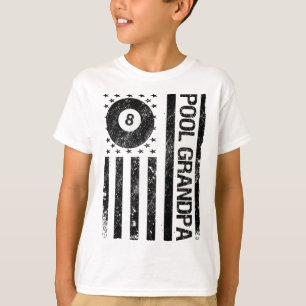 Billard Billard Billard Flag Oper American USA T-Shirt