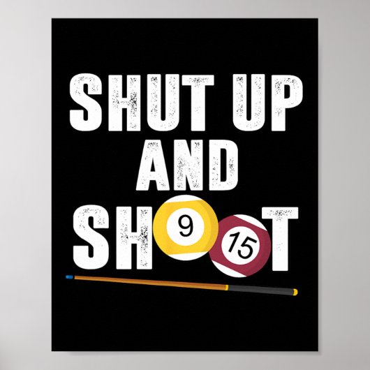 Billard Billard Billard Player schaltet und schieß Poster (Vorne)
