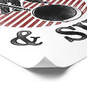 Billard Billard Billard Player Vintag herunterfahr Poster (Ecke)