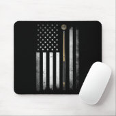 Billard Billard Billardtisch US-amerikanische Flag Mousepad (Mit Mouse)