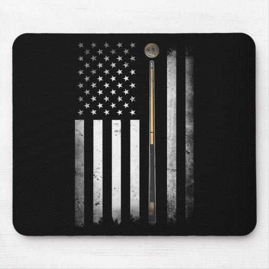 Billard Billard Billardtisch US-amerikanische Flag Mousepad (Vorne)