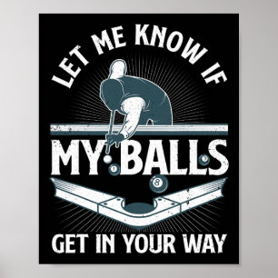 Billard Billard Design Damen Billiard Pool Poster