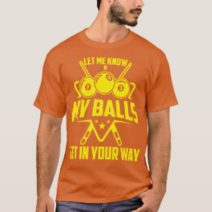 Billard Billard Design Damen Billiard Pool T-Shirt