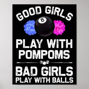 Billard Billard für Damen Mädchen 8 Ll Billiard Po Poster