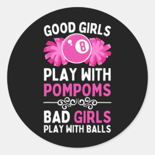 Billard Billard für Damen Mädchen 8 Ll Billiard Po Runder Aufkleber