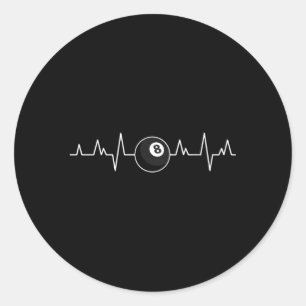 Billard Billard für Poolspieler 8 Ball Runder Aufkleber