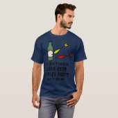 Billard Billard Grafik Deco Bierpool T-Shirt (Vorne ganz)