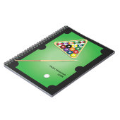 Billard Billard Personalisiertes Notebook Notizblock (Linke Seite)