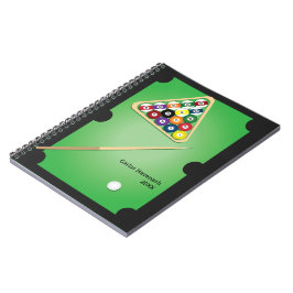 Billard Billard Personalisiertes Notebook Notizblock