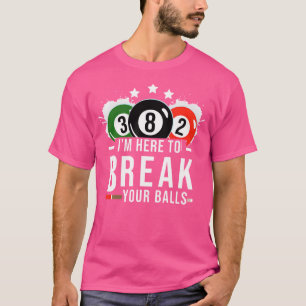 Billard Billard Pool Break Balls Rack T-Shirt