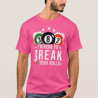 Billard Billard Pool Break Balls Rack T-Shirt