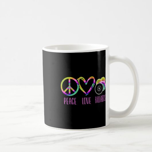 Billard Billard Pool Player Ball Gefärbte Krawatte Kaffeetasse (Rechts)