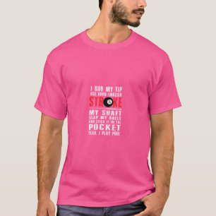 Billard Billard Pool Spieler 8 Ball Cue Ball Sport T-Shirt
