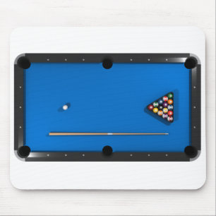 Billard / Billardtisch: Blauer Gürtel: Mousepad