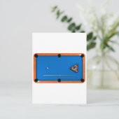 Billard / Billardtisch: Blauer Gürtel: Postkarte (Stehend Vorderseite)