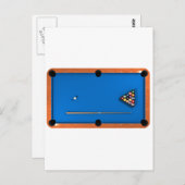 Billard / Billardtisch: Blauer Gürtel: Postkarte (Vorne/Hinten)