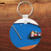 Billard / Billardtisch: Blauer Gürtel: Schlüsselanhänger (Vorderseite)