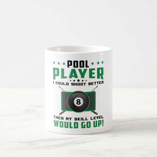 Billard Billiard 8 Ball Billiards Geschenk Idee Kaffeetasse (Mittel)