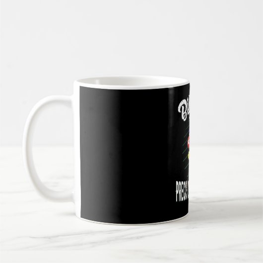 Billard Billiard Vintag 8-Ball Kaffeetasse (Links)