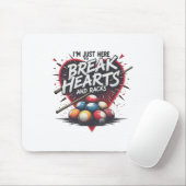 Billard Break Heart and Racks 8 Ll Pool Shark 9 Mousepad (Mit Mouse)