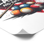 Billard Break Heart and Racks 8 Ll Pool Shark 9 Poster (Ecke)