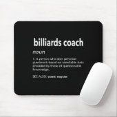 Billard Coach Definition Funny Pool Player Spaß Mousepad (Mit Mouse)