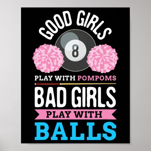 Billard Cue Sport Game Pool Billiard Player Gesche Poster (Vorne)