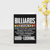 Billard Definition - Funny Billiard 8 Ball Pool Karte (Gelbe Blume)