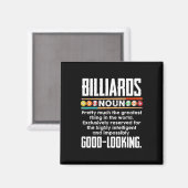 Billard Definition - Funny Billiard 8 Ball Pool Magnet (Vorderseite/Rückseite)