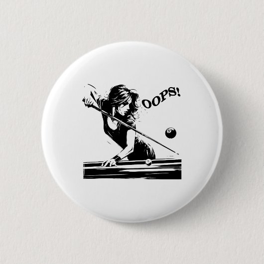 Billard - Der 8 Ball. Funny Girl Versage. Für Bill Button (Vorderseite)
