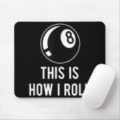 Billard Design für Poolspieler Retro 8 Ba. Mousepad (Mit Mouse)