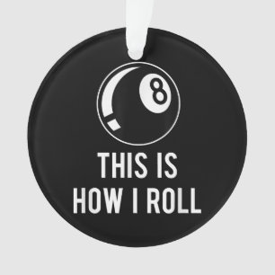 Billard Design für Poolspieler Retro 8 Ba. Ornament